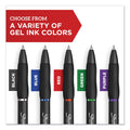 Sharpie S-Gel High-Performance Gel Pen, Retractable, Fine 0.5 mm, Black Ink, Black Barrel, Dozen