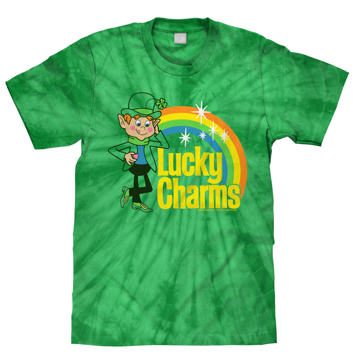 Lucky Charms Tie Dye T-Shirt - Kelly Green Tie Dye by Tee Luv