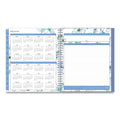 Blue Sky Lindley Monthly Planner, Lindley Floral Artwork, 10 x 8, White/Blue/Green Cover, 12-Month (Jan to Dec): 2023