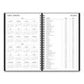Blue Sky Aligned Daily Appointment Planner, 8 x 5, Black Cover, 12-Month (Jan to Dec): 2023