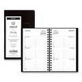 Blue Sky Aligned Weekly Contacts Planner, 6 x 3.5, Black Cover, 12-Month (Jan to Dec): 2023