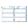 Blue Sky Lindley Weekly/Monthly Planner, Lindley Floral Artwork, 11 x 8.5, White/Blue/Green Cover, 12-Month (Jan to Dec): 2023