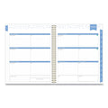 Blue Sky Day Designer Tile Weekly/Monthly Planner, Tile Artwork, 11 x 8.5, Blue/White Cover, 12-Month (Jan to Dec): 2023