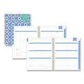 Blue Sky Day Designer Tile Weekly/Monthly Planner, Tile Artwork, 11 x 8.5, Blue/White Cover, 12-Month (Jan to Dec): 2023