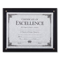 DAX Award Plaque, Wood/Acrylic Frame, Up to 8.5 x 11, Black