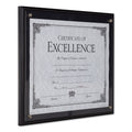 DAX Award Plaque, Wood/Acrylic Frame, Up to 8.5 x 11, Black