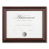 DAX Desk/Wall Photo Frame, Plastic, 8.5 x 11, Rosewood/Black