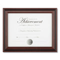 DAX Desk/Wall Photo Frame, Plastic, 8.5 x 11, Rosewood/Black