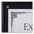DAX Award Plaque, Wood/Acrylic Frame, Up to 8.5 x 11, Black