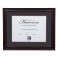 DAX Desk/Wall Photo Frame, Plastic, 11 x 14, 8.5 x 11, Rosewood/Black