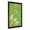 DAX Black Solid Wood Poster Frames with Plastic Window, Wide Profile, 18 x 24