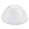 World Centric PLA Clear Cold Cup Lids, Dome Lid, Fits 9 oz to 24 oz Cups, 1,000/Carton