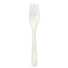 World Centric TPLA Compostable Cutlery, Fork, 6.3", White, 1,000/Carton