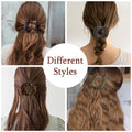 6 Pcs Flat Hair Clips Women Large Claw Clips Strong Hold No Slip Barrettes by Deal US