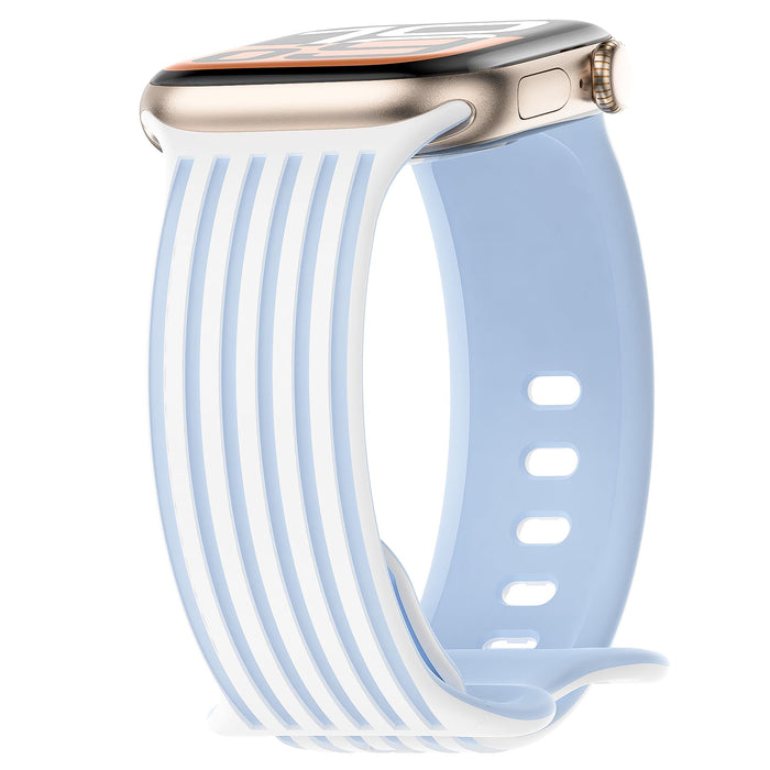 Striped Band Compatible with Apple Watch Bands for Women 40mm 42mm 41mm