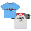 Disney Mickey Mouse Boys 2 Pack T Shirt Short Sleeve Kids Size 4 Blue Grey by Deal US