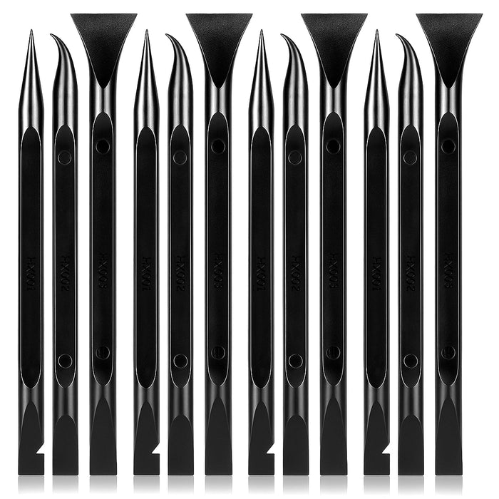 Prasacco 12 Pcs Plastic Scraper Tool Multi-Purpose Pen-Shaped Black by Deal US