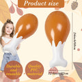AIUPUOC Thanksgiving Turkey Leg Inflatable Balloon 24'' Orange 1Pc PVC by Deal US