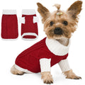 Lorehelina Dog Sweater Argyle Cable Knit Turtleneck Red Size S by Deal US