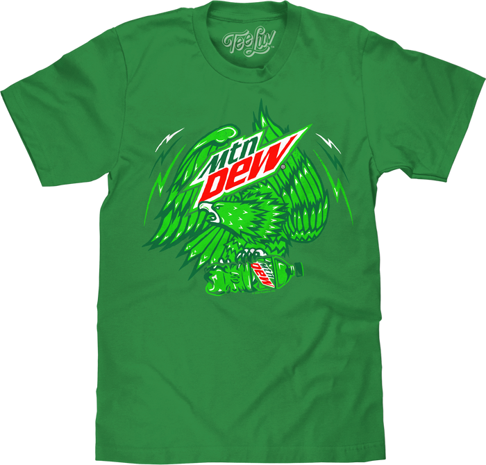 Mountain Dew Eagle T-Shirt - Green by Tee Luv