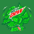 Mountain Dew Eagle T-Shirt - Green by Tee Luv