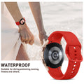 Apbands Silicone Sport Strap for Samsung Galaxy Watch 20mm Red Size 20mm by Deal US
