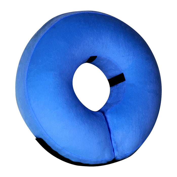 Tonqixope Inflatable Dog Cone Collar Soft Protective Donut Collar Blue XL by Deal US