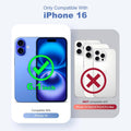 Aesthetic Cross Pattern Case for iPhone 16 6.1" White by Merch Section