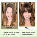 Maforsoon Clip in Bangs Fake Bangs for Women Medium Yellow Straight Hair by Deal US