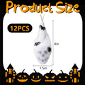 Watayo 12 Pcs Mini Halloween Skull Decorations 4x1.5in White Gauze Wrapped by Deal US