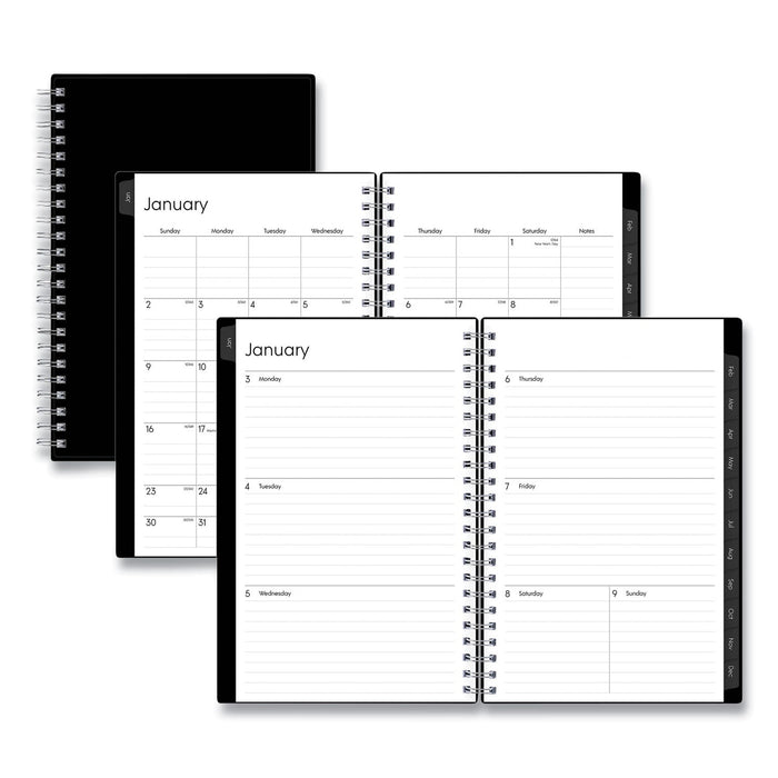 Blue Sky Enterprise Weekly/Monthly Planner, Enterprise Formatting, 8 x 5, Black Cover, 12-Month (Jan to Dec): 2023