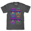 Campbell's Soup Can Pop Art T-Shirt - Charcoal Gray by Tee Luv