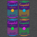 Campbell's Soup Can Pop Art T-Shirt - Charcoal Gray by Tee Luv