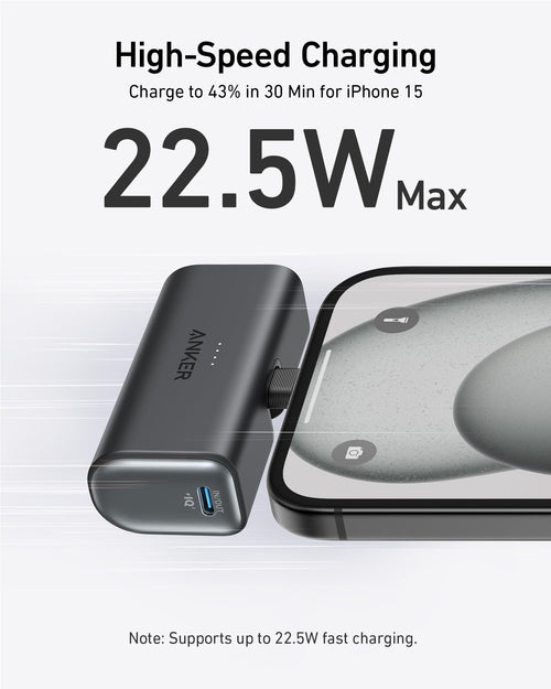 Anker Nano Power Bank (22.5W, Built-In USB-C Connector) by Anker