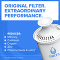 Brita Large Water Filter Pitcher 10-Cup Mazarine Blue with 1 Standard Filter by Deal US