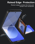PU Leather Flip Case for Samsung Galaxy Z Flip 6 & Z Flip 7 FE Brown by Merch Section