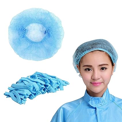 Disposable Non-Woven Bouffant Caps, 21 Inch (100-Pack) by Pasteur Pharmacy