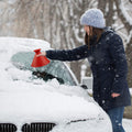 CLESDF Magical Car Ice Scraper Funnel 2 Pack Red Cone Windshield Snow Scraper by Deal US