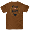 Coors Banquet Rodeo Bull Beer Front and Back T-Shirt by Tee Luv