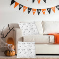 RBQXNW Halloween Pillow Covers 18x18 White Cat Ghost Set of 2 Plush by Deal US