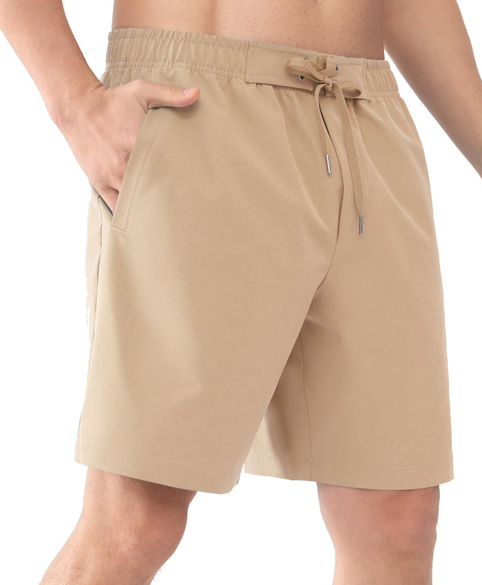 Cosmolle Hiking Cargo Shorts Quick Dry Stretch Lightweight Brown Size M by Deal US