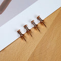 Bomeirc Rose Gold Push Pins 100pcs Double Headed Decorative Tacks with Box by Deal US