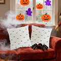 yaenoei Halloween Ghost Pillow Covers 18x18 Beige Set of 2 by Deal US