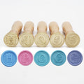 Alphabet Brass Wax Seal Stamps with Detachable Wood Handles for Invitations by Deal US
