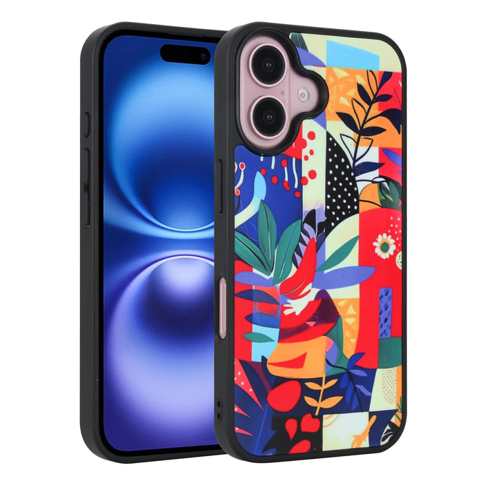 Vibes iPhone 16 Case - Slim, Colorful Blooming Flower Art for a Vibrant Look