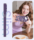 Magnetic Matte Floral Case for iPhone 17e & 16e Colorful Lens Stand by Merch Section