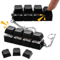 Pcs Keyboard Fidget Toys Fidget Clicker, Keyboard Four-Button Clicker Keychain