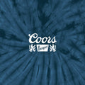 Coors Banquet Beer Logo T-Shirt - Navy Spider Tie Dye by Tee Luv