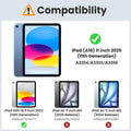 Clear Case for iPad (A16) 11th Generation 2025 11-inch/10th Generation 2022 10.9