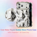 Ripple Wave 3D Chrome Case for iPhone 17 Pro Max Silver by Merch Section